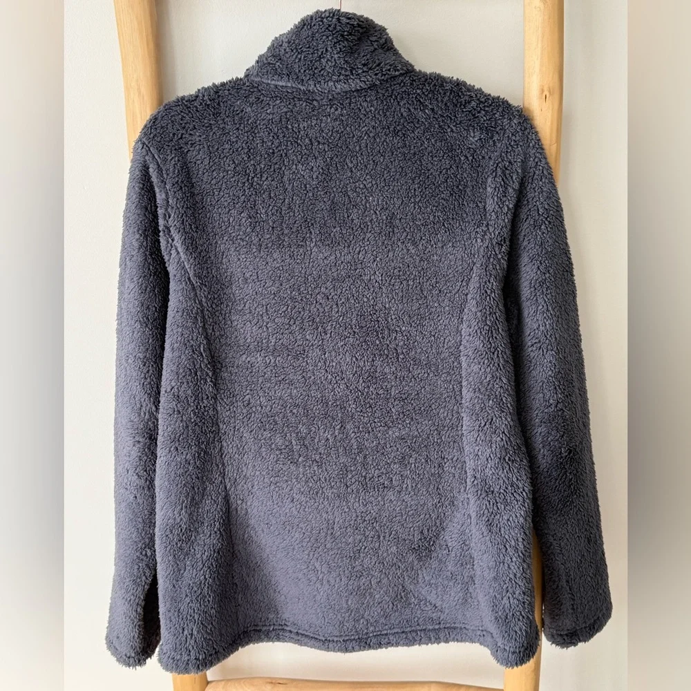 Patagonia Women’s 1/4 Zip Los Gatos Smolder Blue Soft Fleece Pullover L - Picture 12 of 15